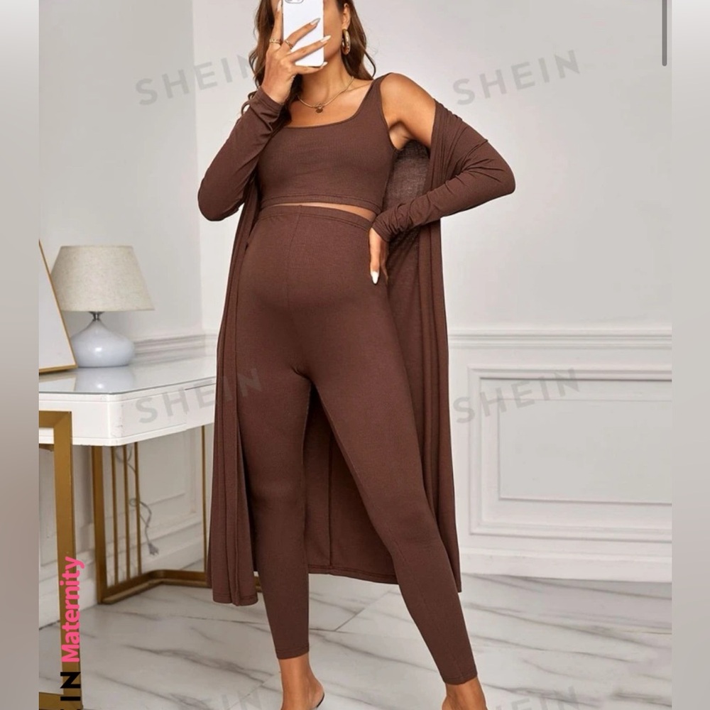 Maternity- 3 piece set, adjustable waistband